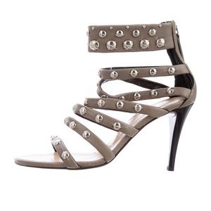 Giuseppe Zanotti Leather Studded Accent Gladiator Sandals